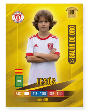 CROMO BALÓN DE ORO MUESTRA